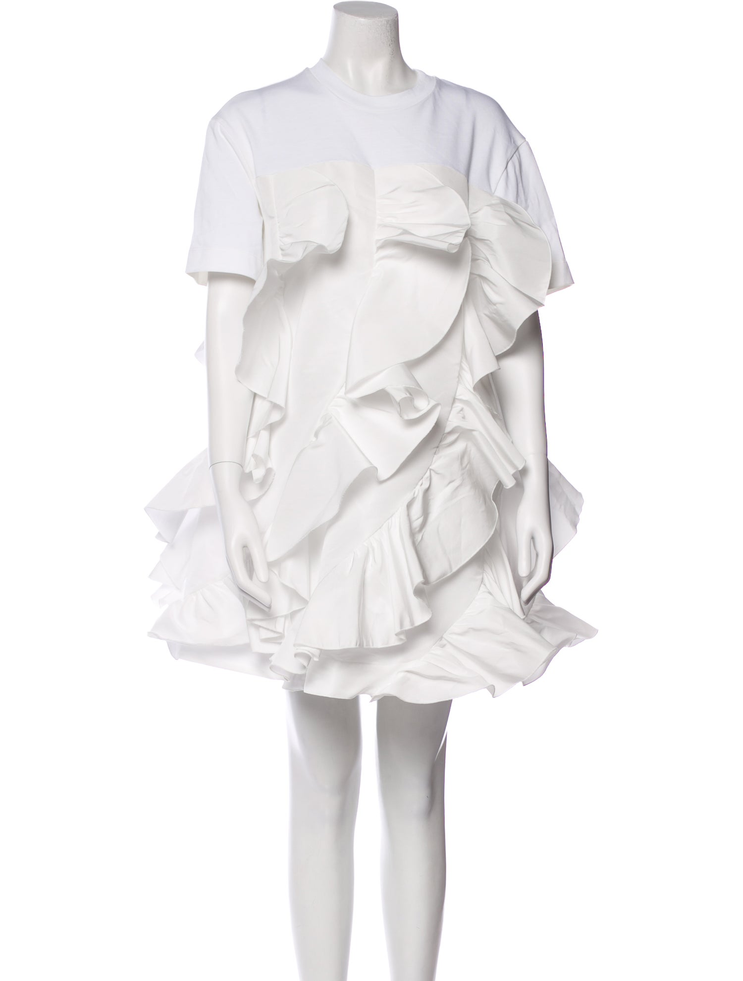 Alexander McQueen Crew Neck Mini Dress