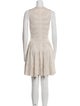 Alexander McQueen Crew Neck Mini Dress