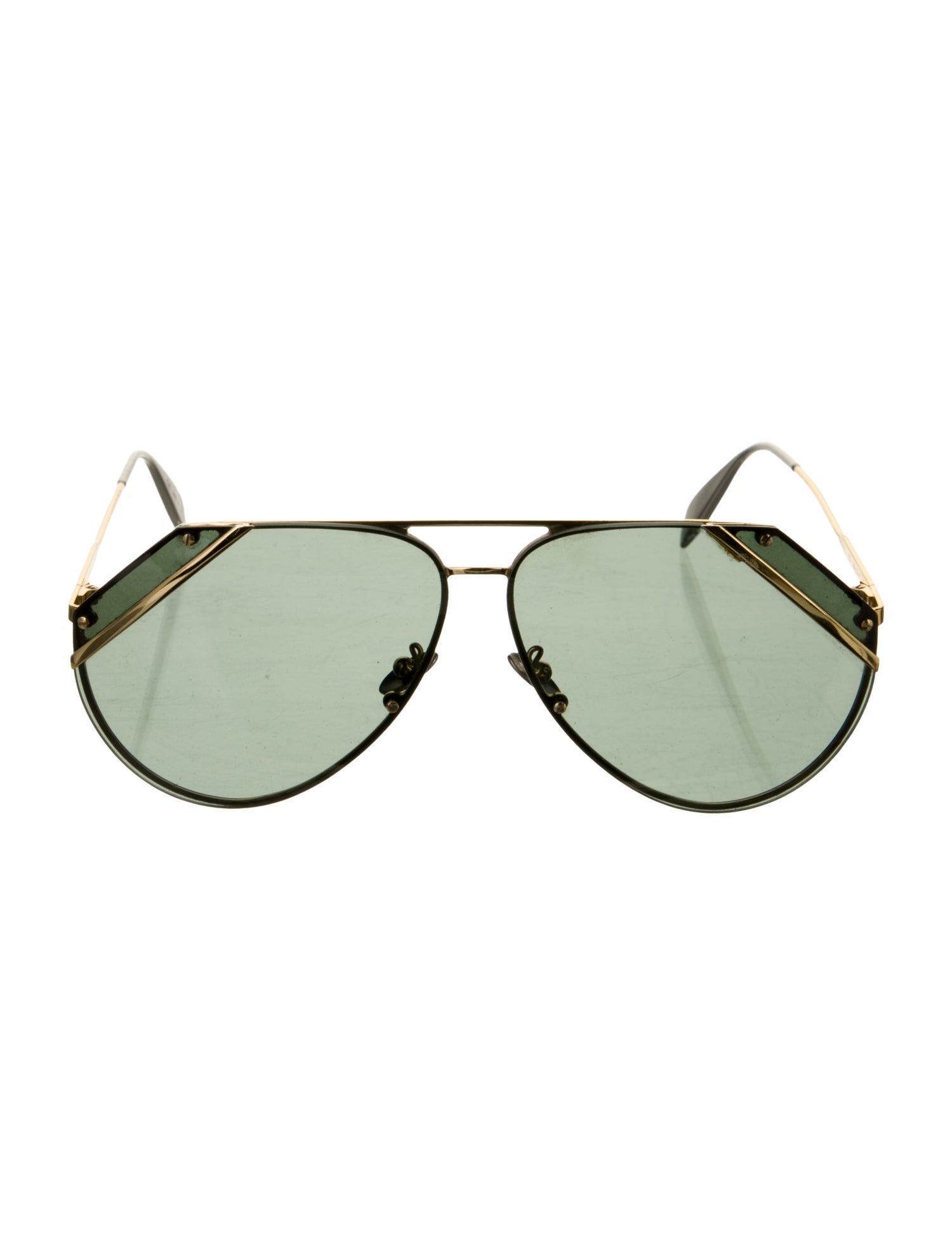Alexander McQueen Aviator Tinted Sunglasses