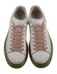 Alexander McQueen Leather Colorblock Pattern Sneakers