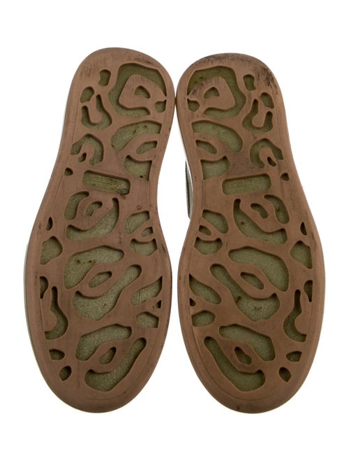 Alexander McQueen Leather Colorblock Pattern Sneakers