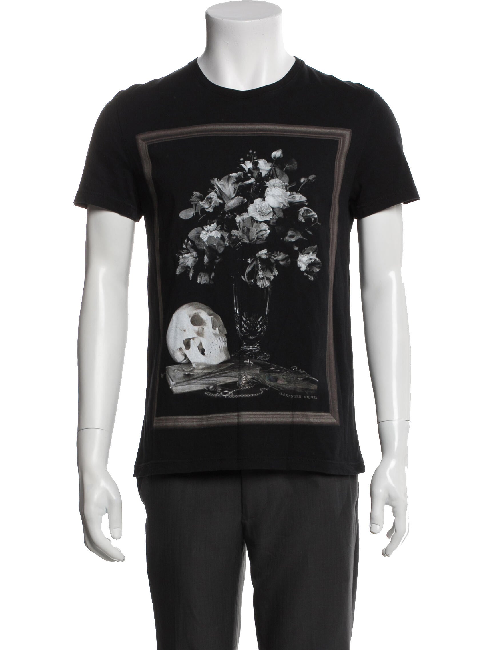 Alexander McQueen Graphic Print Crew Neck T-Shirt