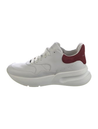 Alexander McQueen Leather Colorblock Pattern Sneakers