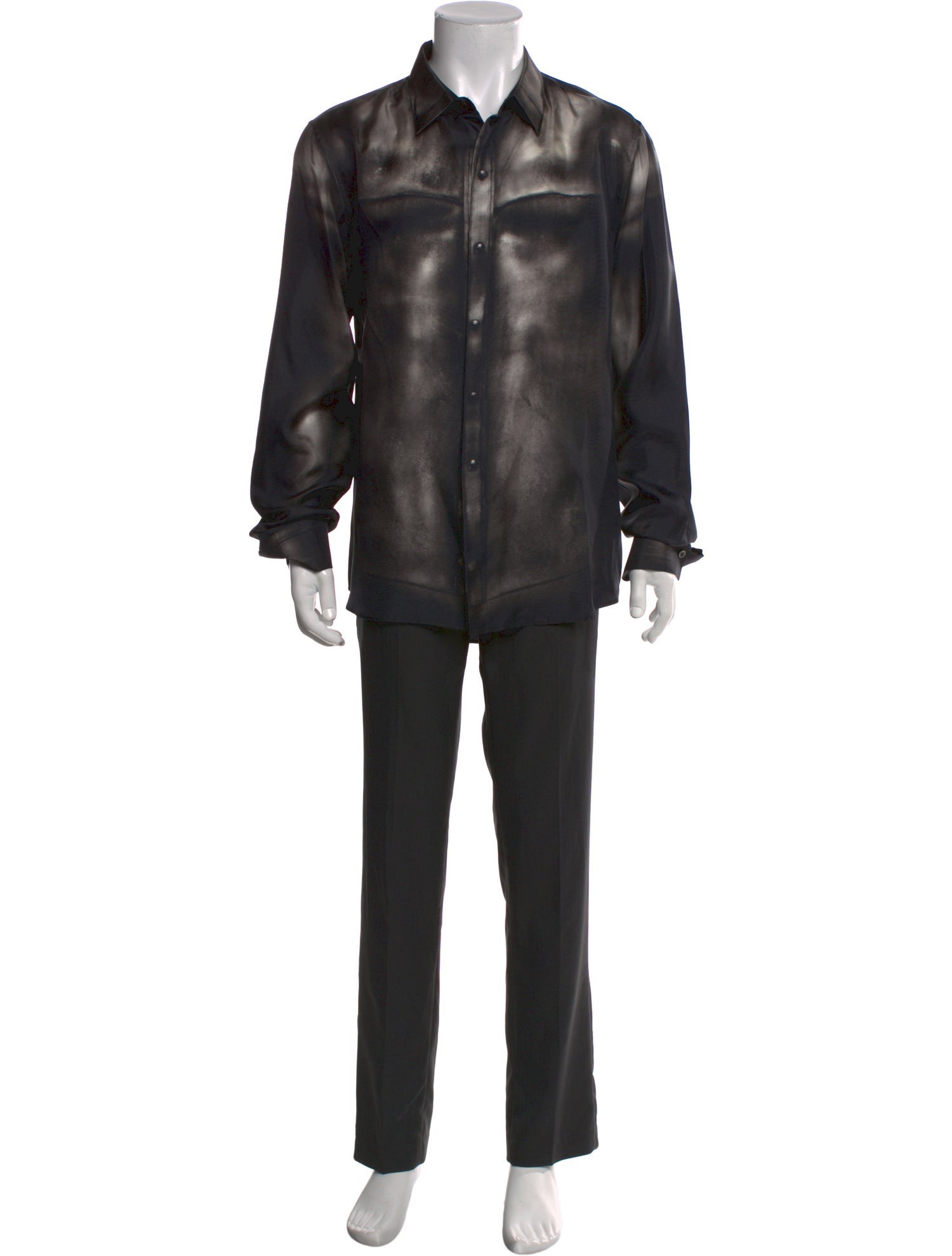 Alexander McQueen Silk Long Sleeve Shirt