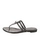 Alexander McQueen Skull Leather Flip Flops