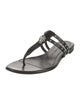 Alexander McQueen Skull Leather Flip Flops