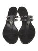 Alexander McQueen Skull Leather Flip Flops