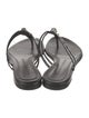 Alexander McQueen Skull Leather Flip Flops