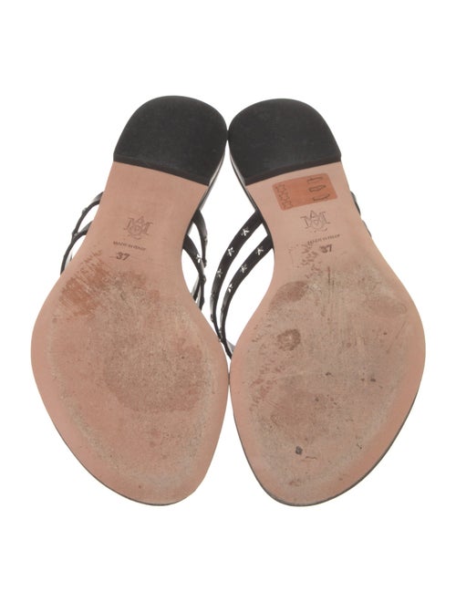 Alexander McQueen Skull Leather Flip Flops