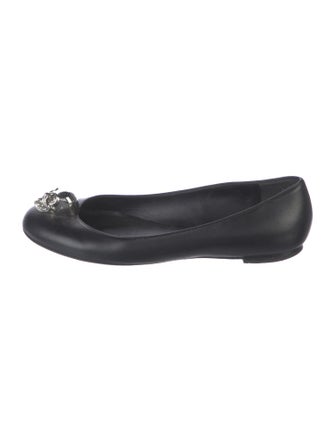 Alexander McQueen Skull Leather Ballet Flats