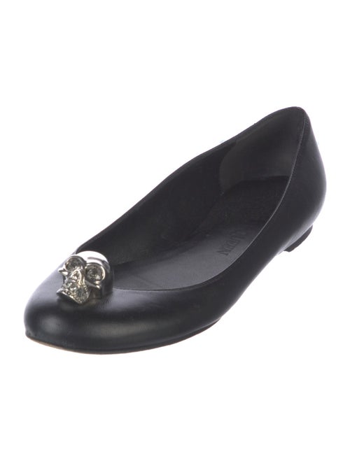 Alexander McQueen Skull Leather Ballet Flats