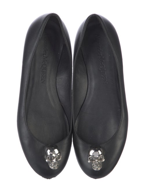 Alexander McQueen Skull Leather Ballet Flats