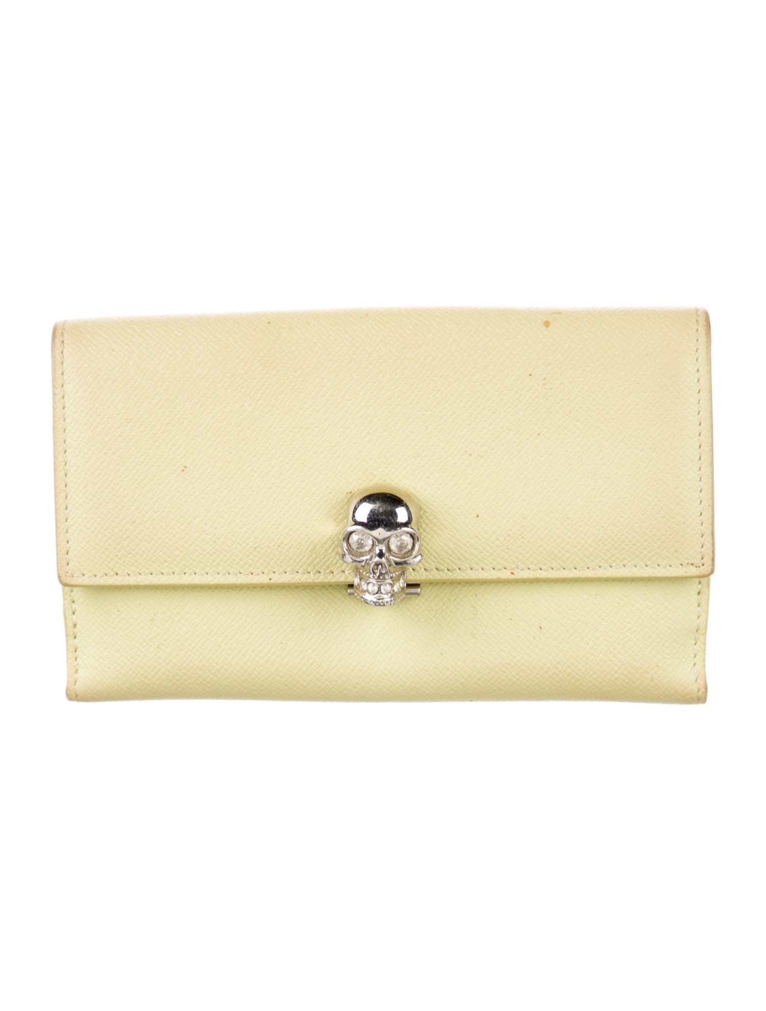 Alexander McQueen Skull Saffiano Leather Wallet