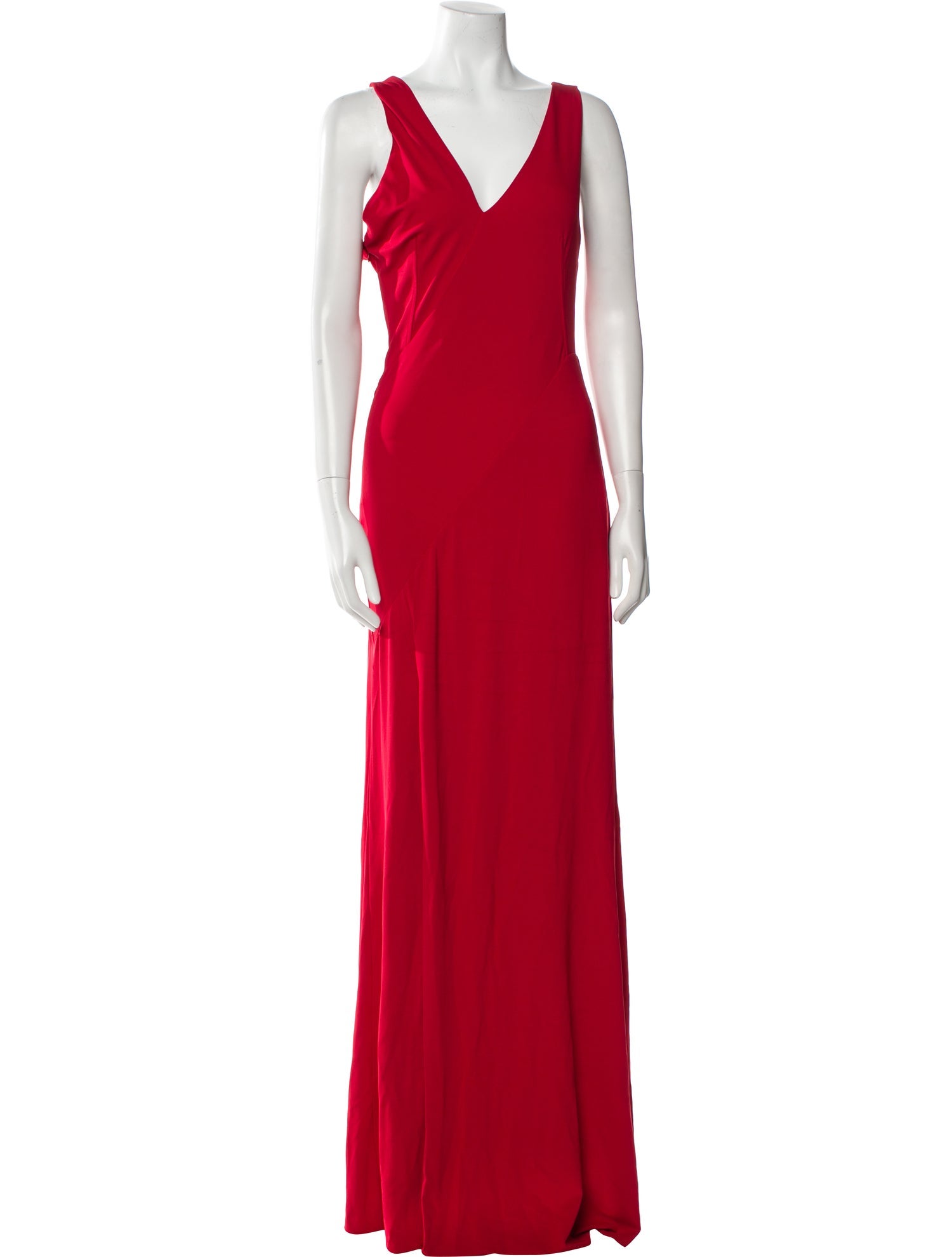 Alexander McQueen V-Neck Long Dress