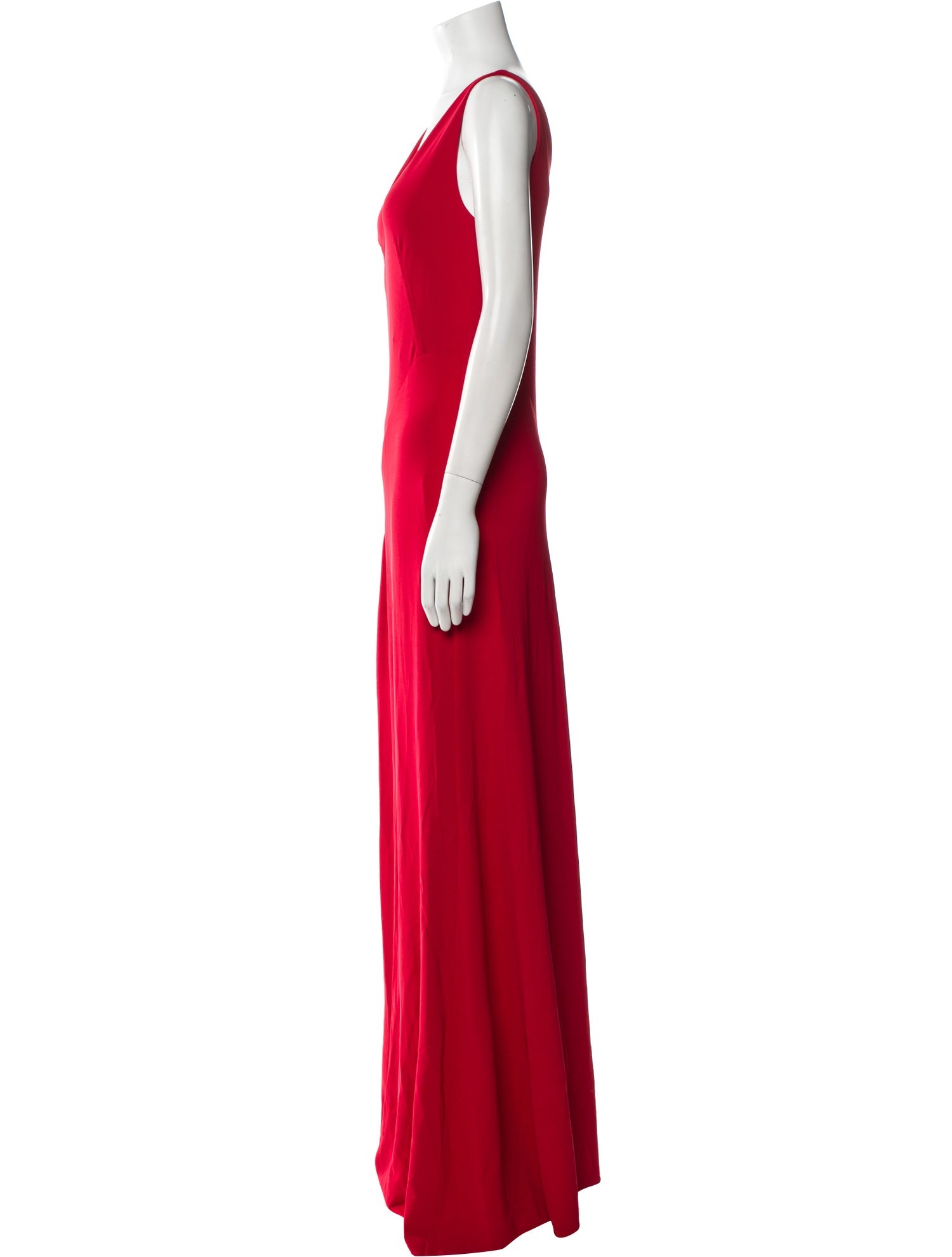 Alexander McQueen V-Neck Long Dress