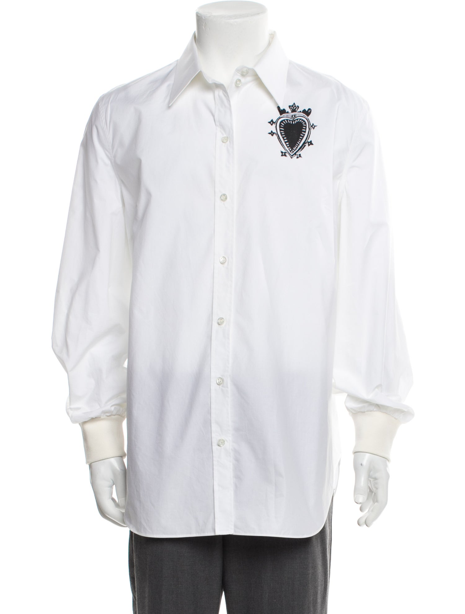 Alexander McQueen Graphic Print Long Sleeve Shirt