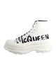 Alexander McQueen Leather Graphic Print Sneakers