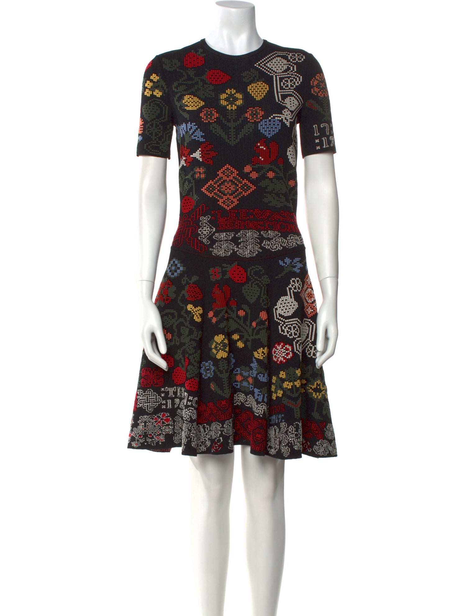 Alexander McQueen Silk Knee-Length Dress
