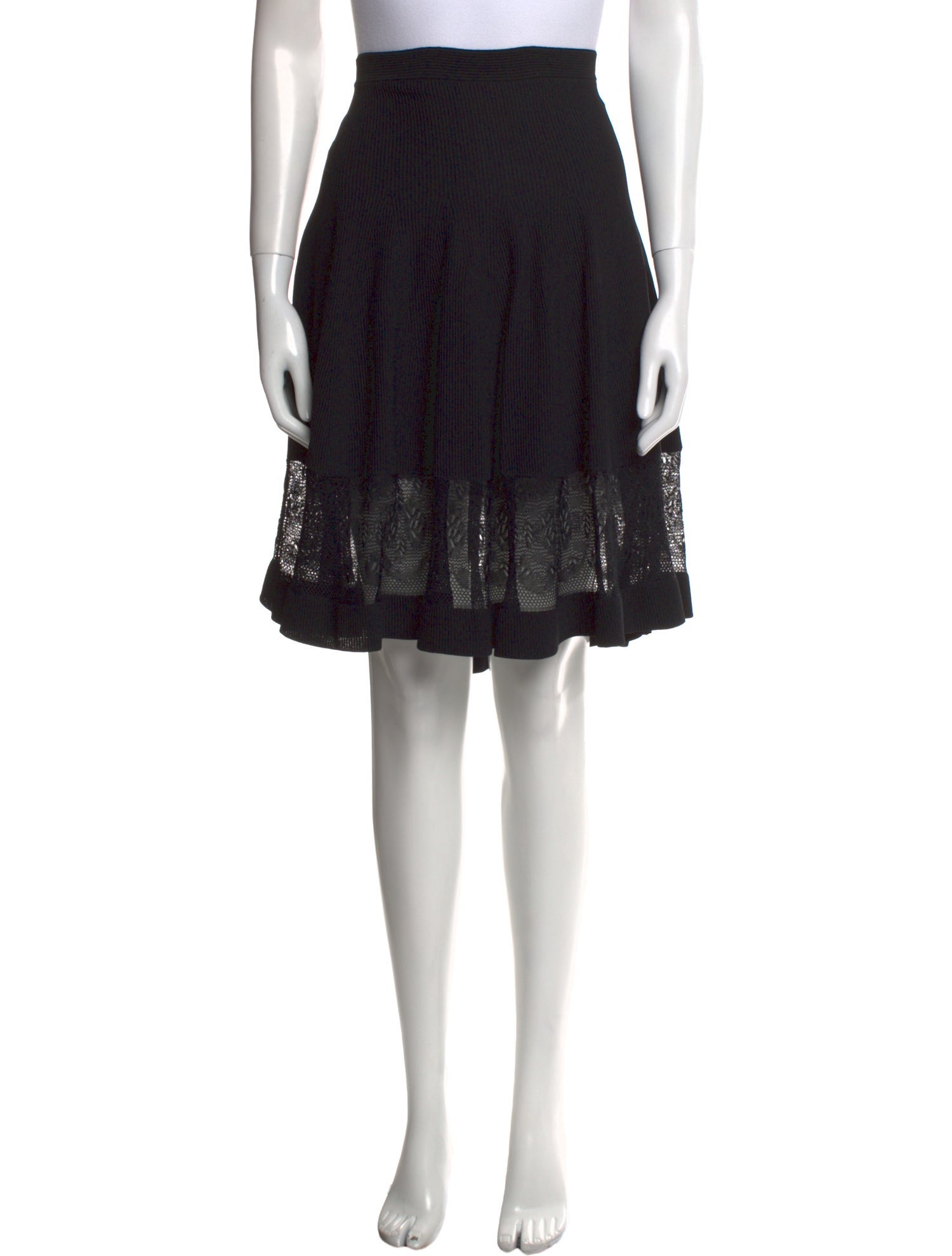 Alexander McQueen Lace Trim Embellishment Knee-Length Skirt w/ Tags