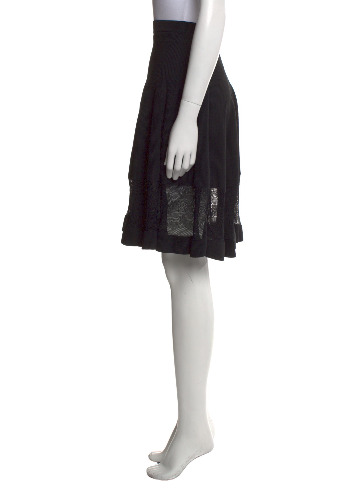 Alexander McQueen Lace Trim Embellishment Knee-Length Skirt w/ Tags