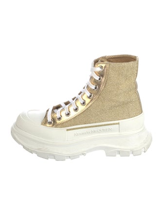 Alexander McQueen Rubber Colorblock Pattern Chunky Sneakers