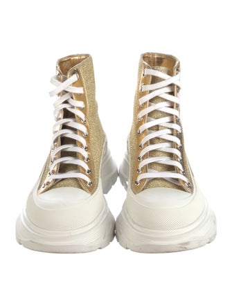 Alexander McQueen Rubber Colorblock Pattern Chunky Sneakers
