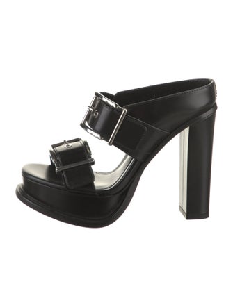 Alexander McQueen Leather Slides