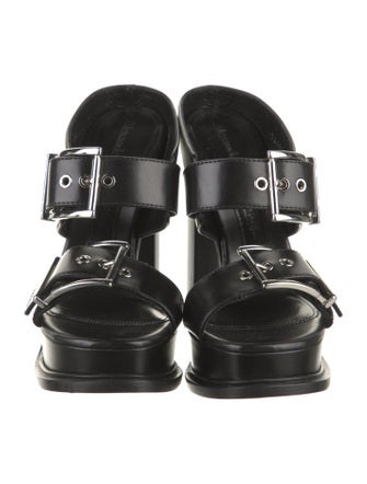 Alexander McQueen Leather Slides