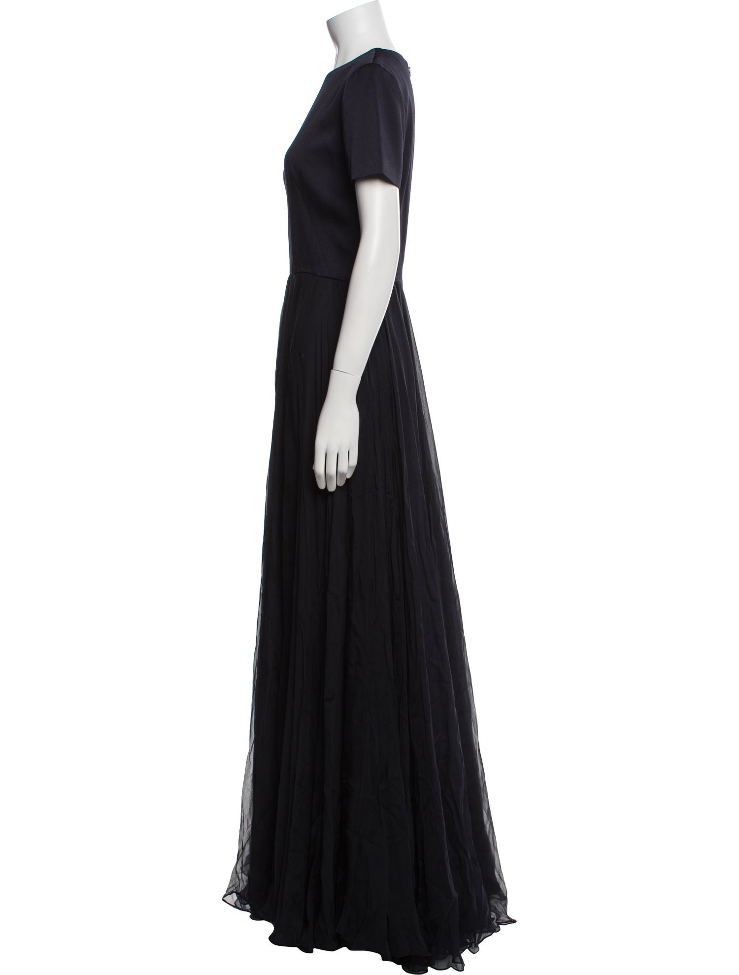 Alexander McQueen Crew Neck Long Dress