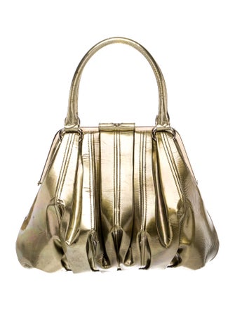 Alexander McQueen Patent Leather Top Handle Bag