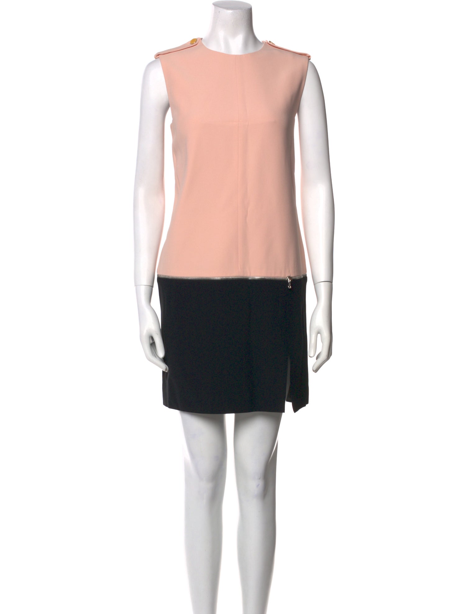 Alexander McQueen Colorblock Pattern Mini Dress