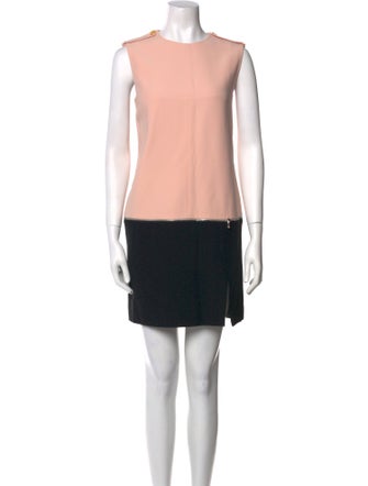 Alexander McQueen Colorblock Pattern Mini Dress