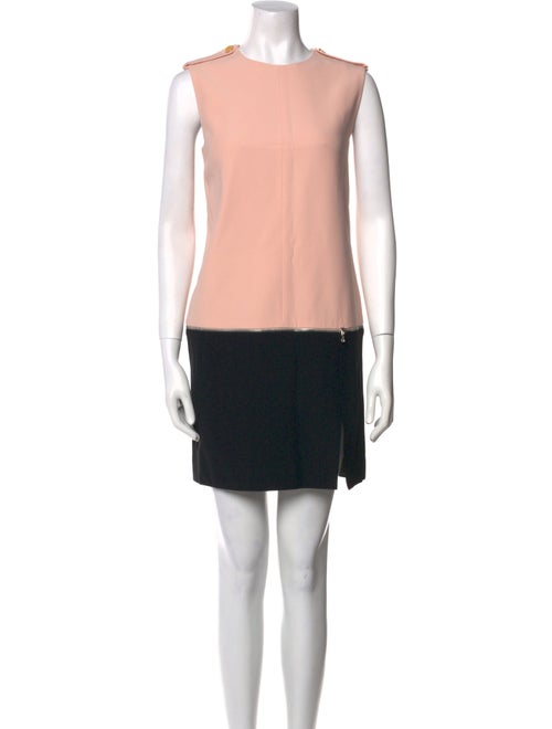 Alexander McQueen Colorblock Pattern Mini Dress