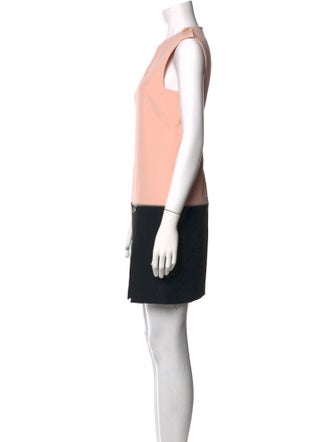 Alexander McQueen Colorblock Pattern Mini Dress