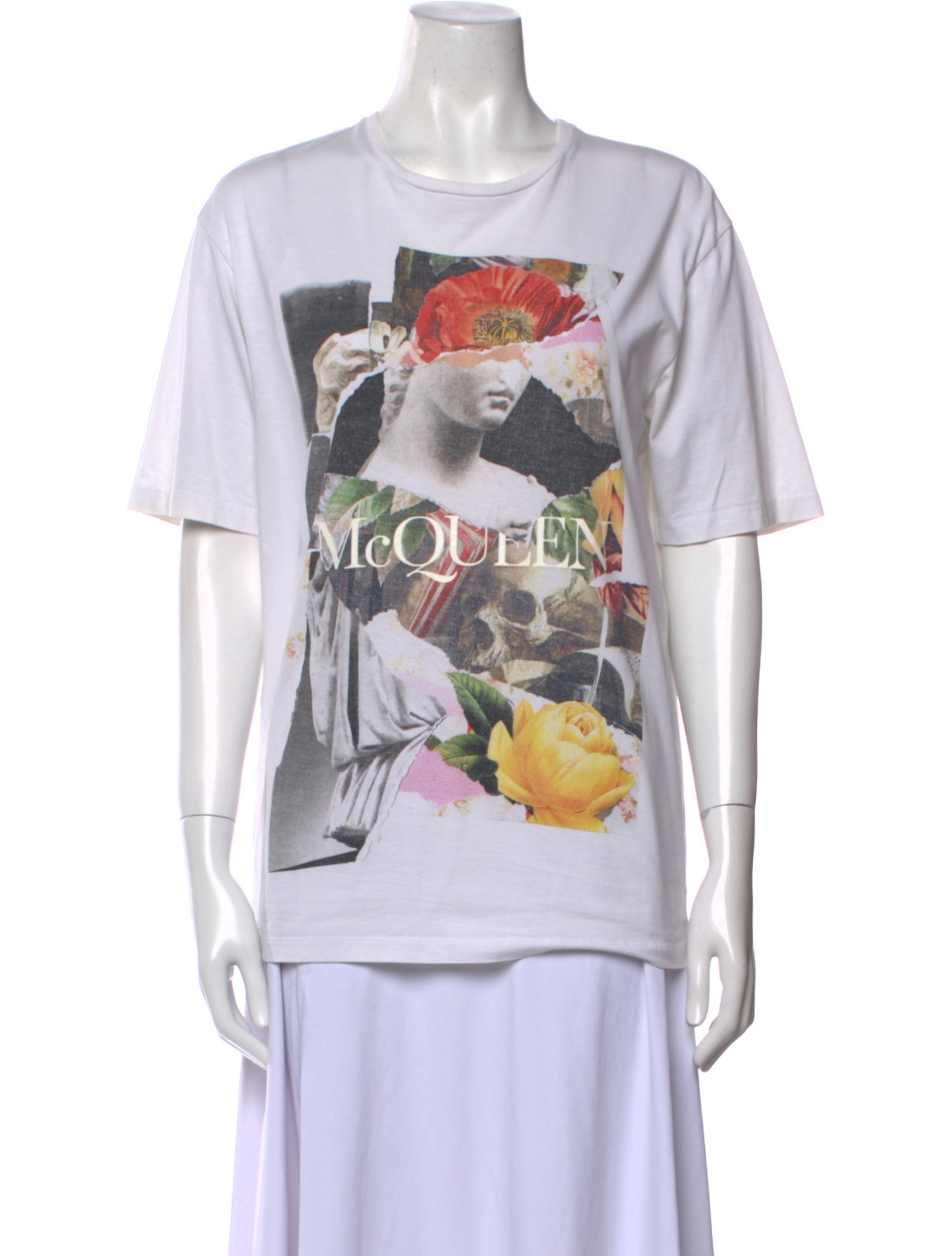 Alexander McQueen Graphic Print Crew Neck T-Shirt