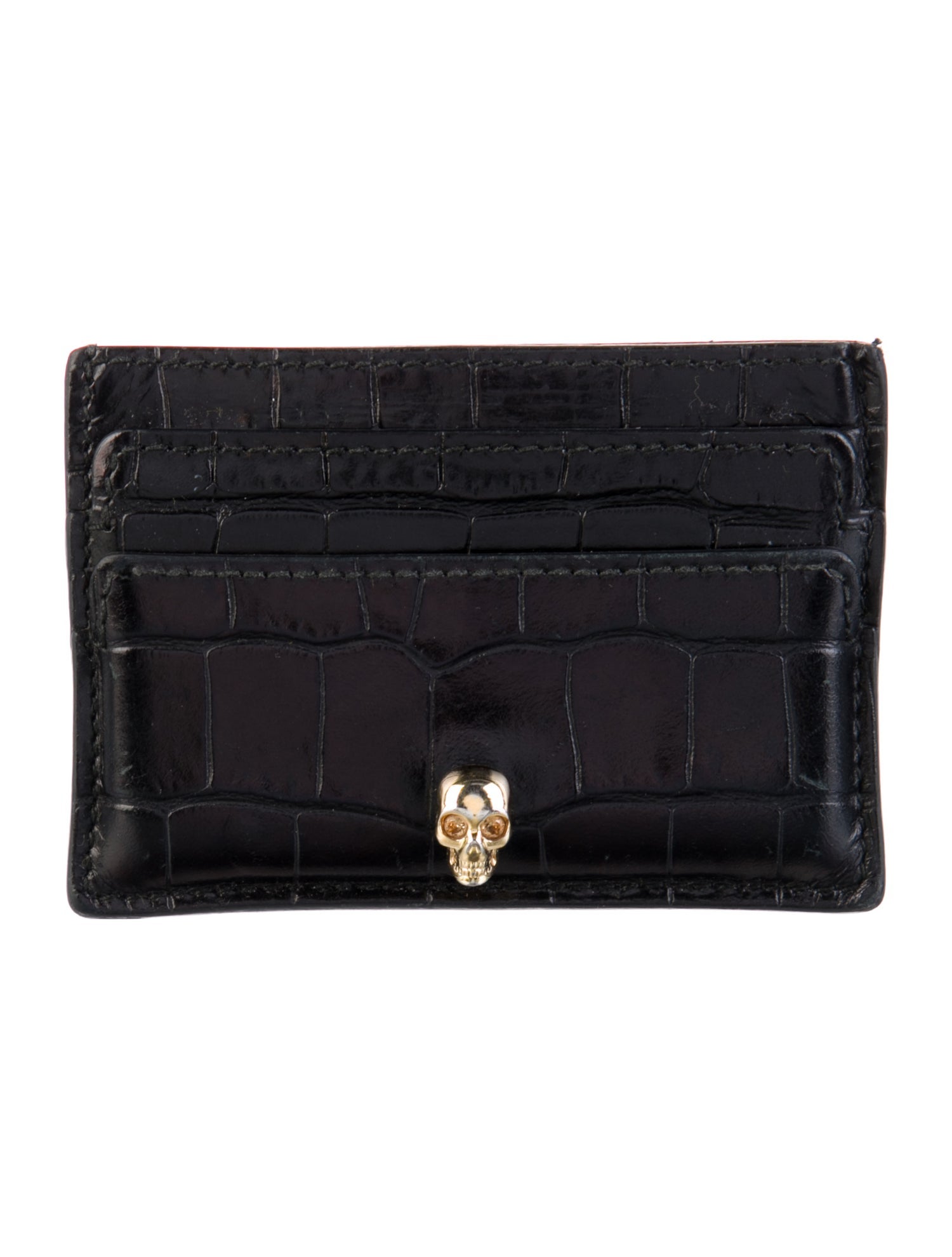 Alexander McQueen Skull Leather Card Holder