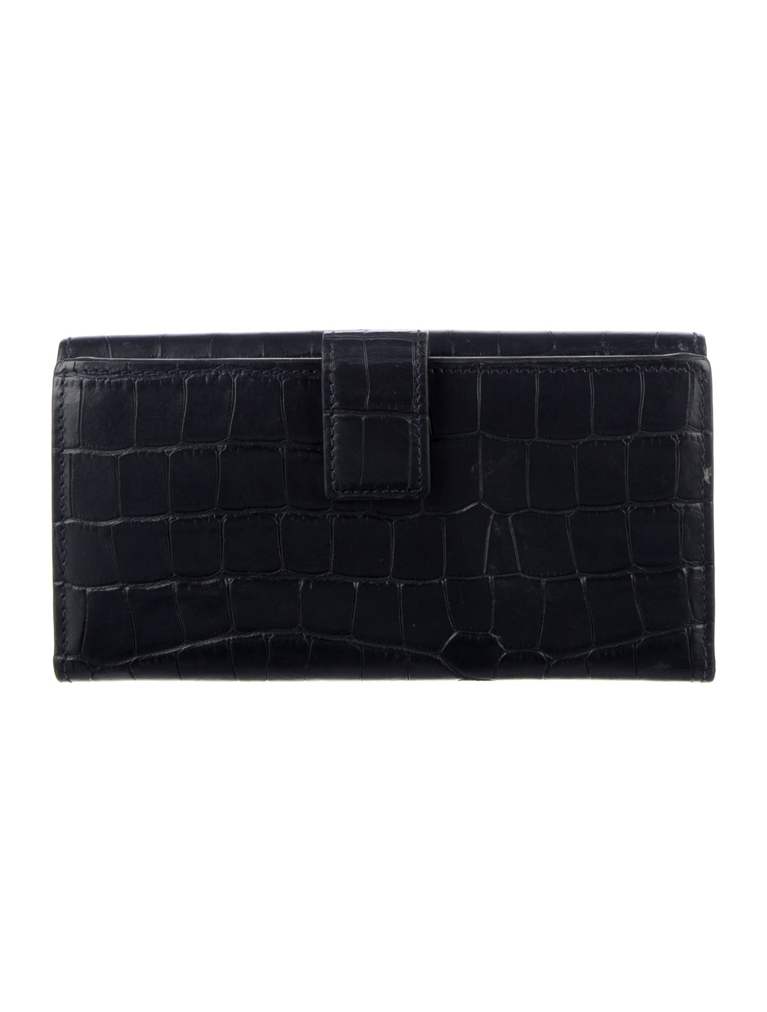 Alexander McQueen Embossed Leather Continental Wallet