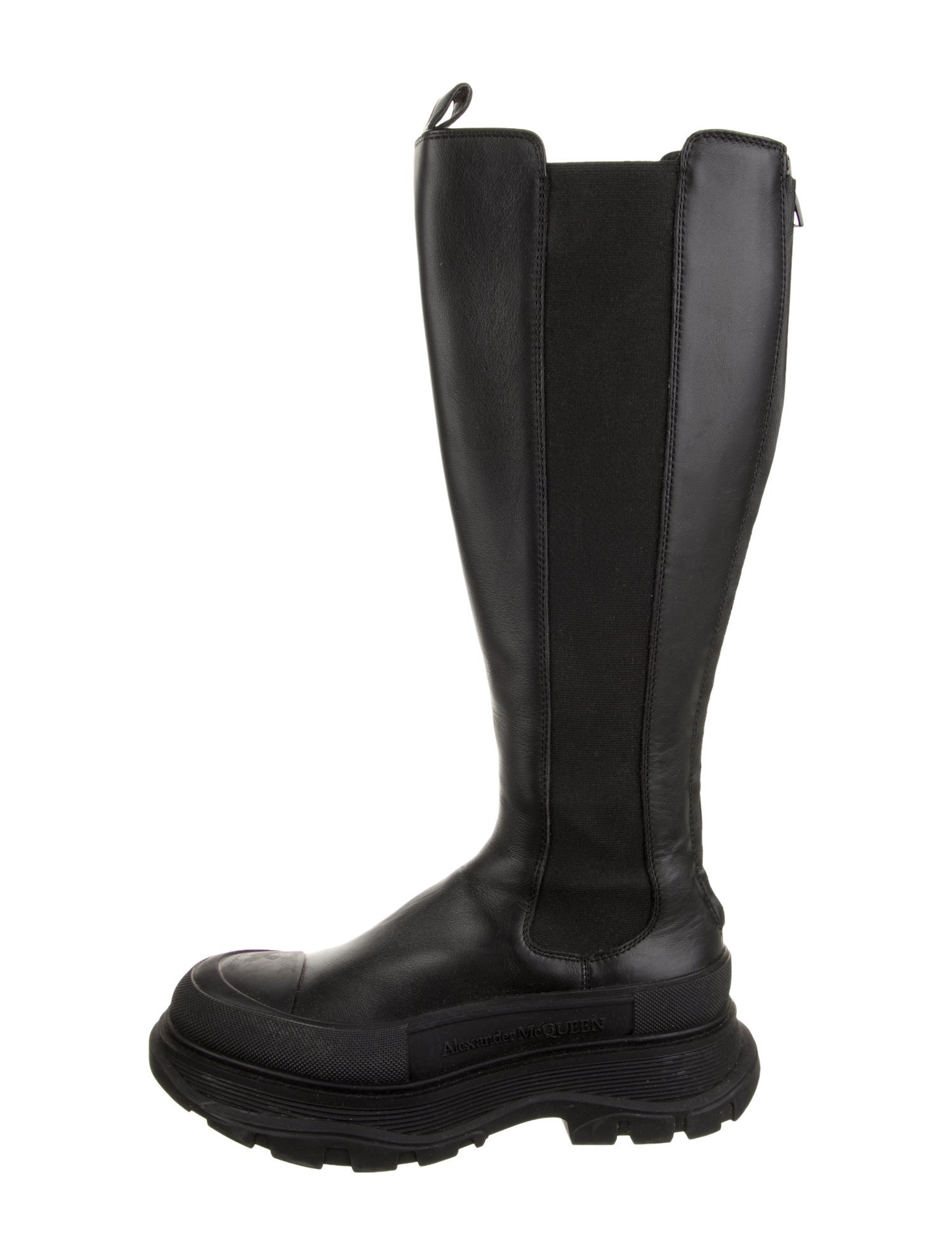 Alexander McQueen Leather Rain Boots