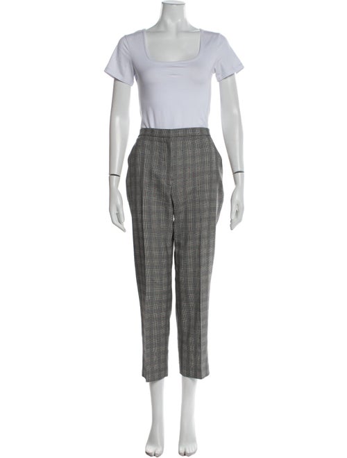 Alexander McQueen Wool Plaid Print Pant Set