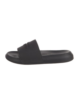 Alexander McQueen Signature Logo Rubber Slides