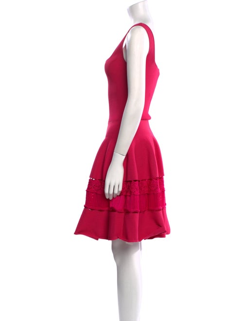 Alexander McQueen Square Neckline Knee-Length Dress