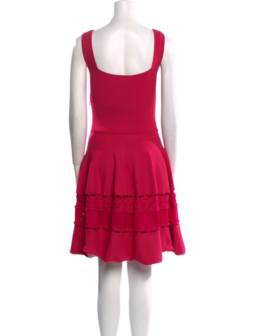 Alexander McQueen Square Neckline Knee-Length Dress