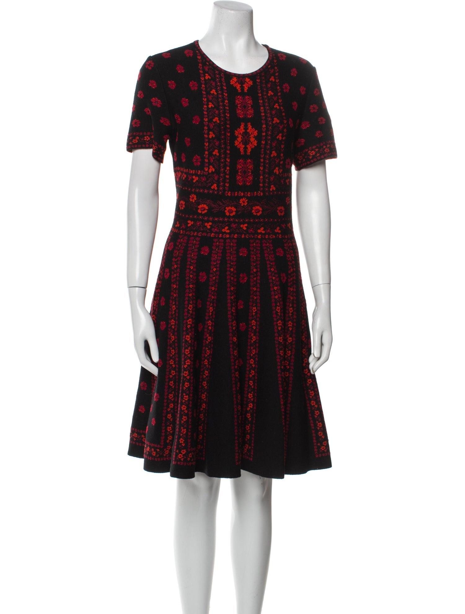 Alexander McQueen Wool Knee-Length Dress