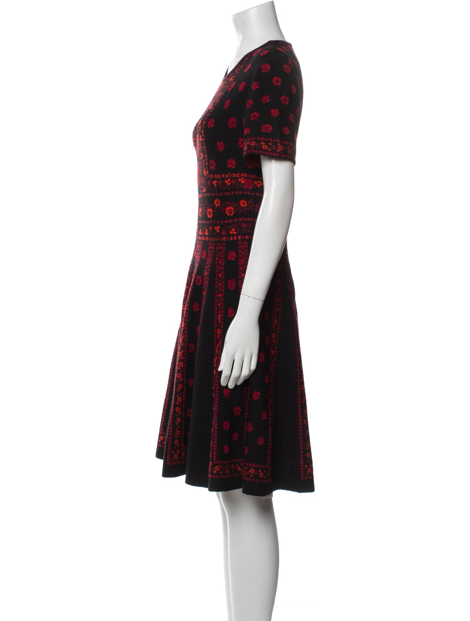 Alexander McQueen Wool Knee-Length Dress