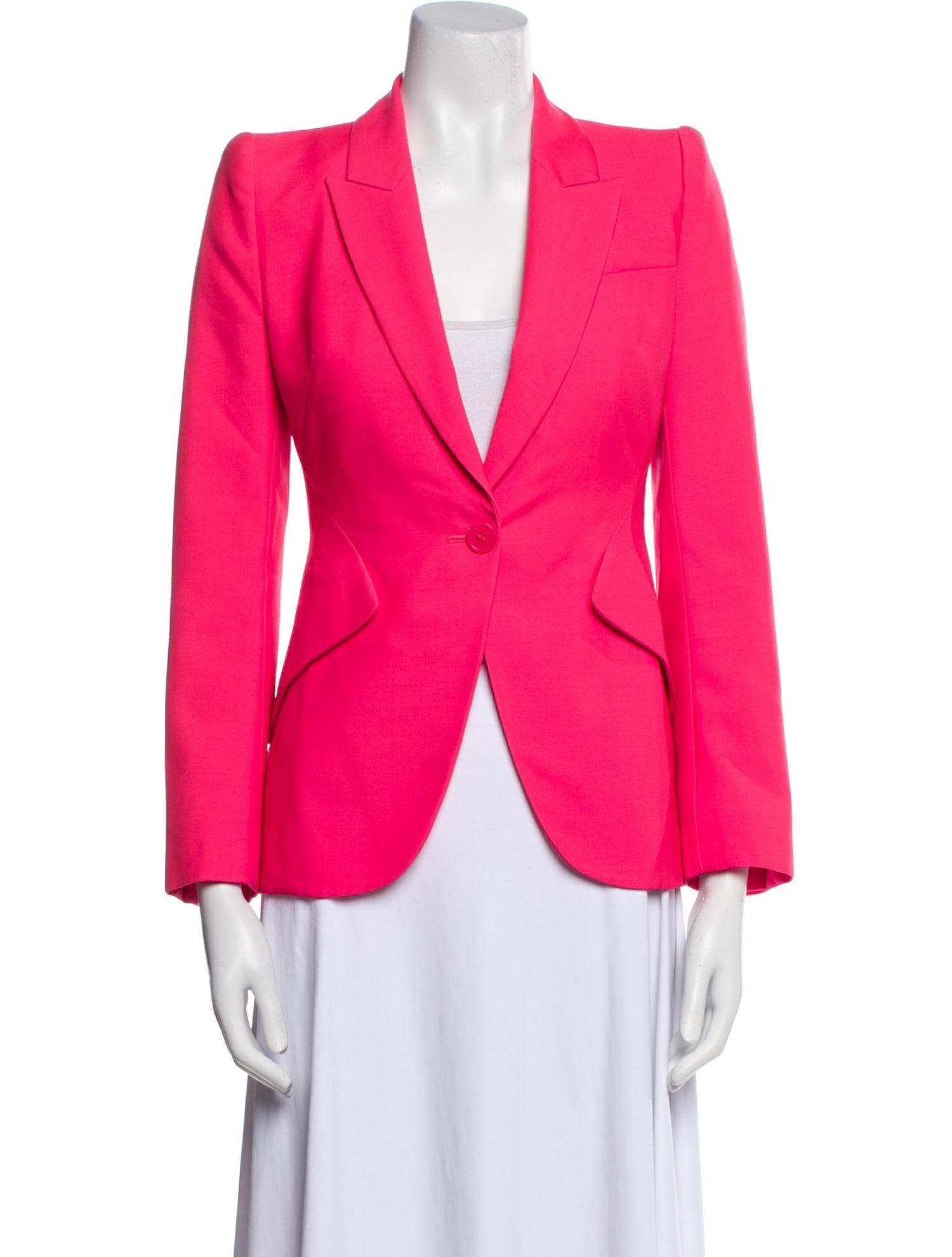 Alexander McQueen Wool Striped Blazer