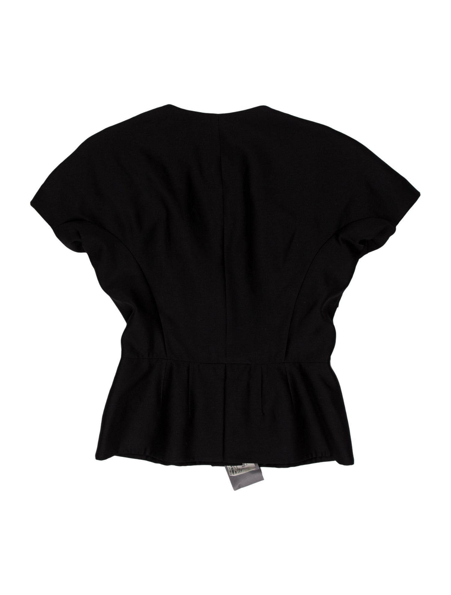 Alexander McQueen Virgin Wool Crew Neck Crop Top
