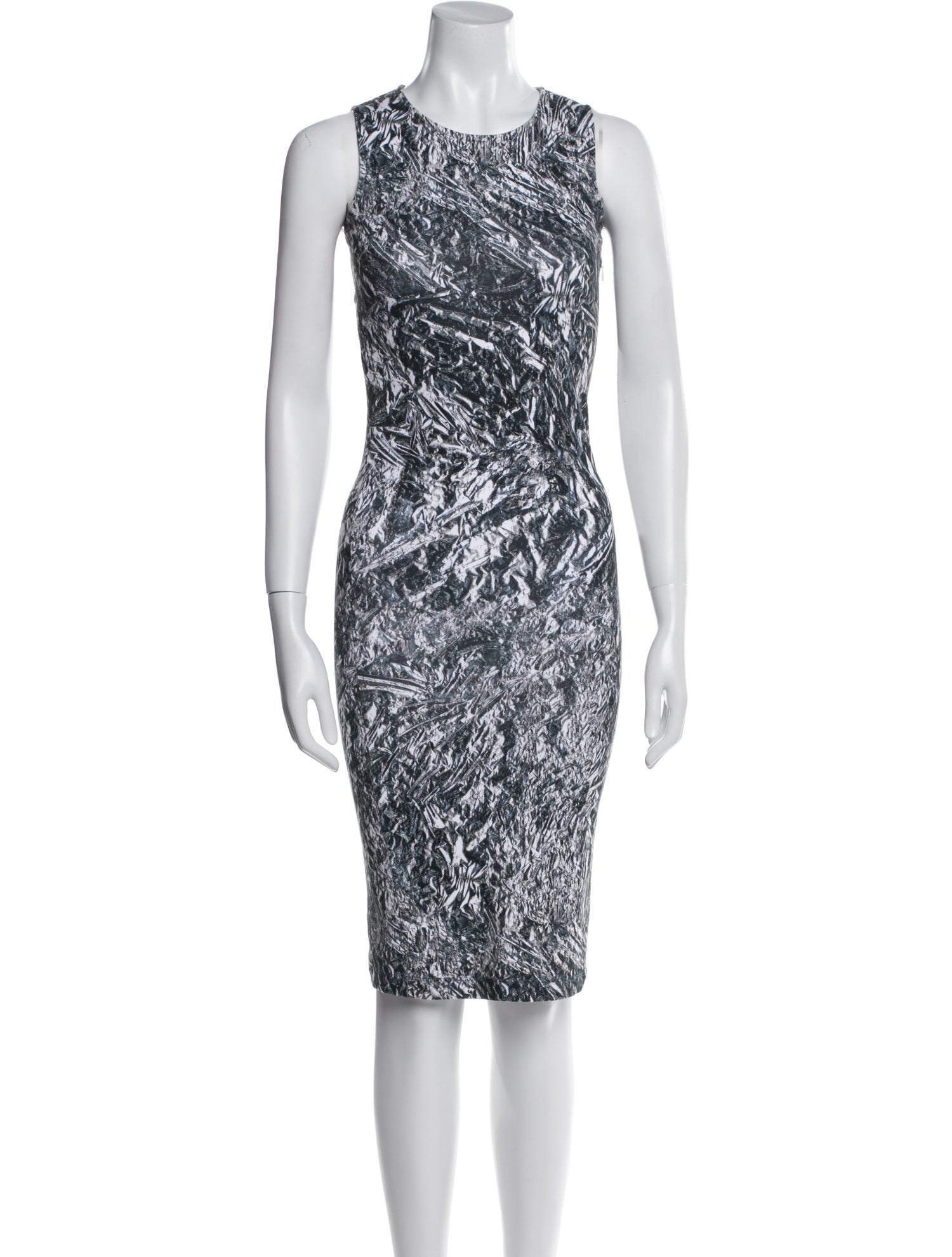 McQ Alexander McQueen Printed Midi Length Dress