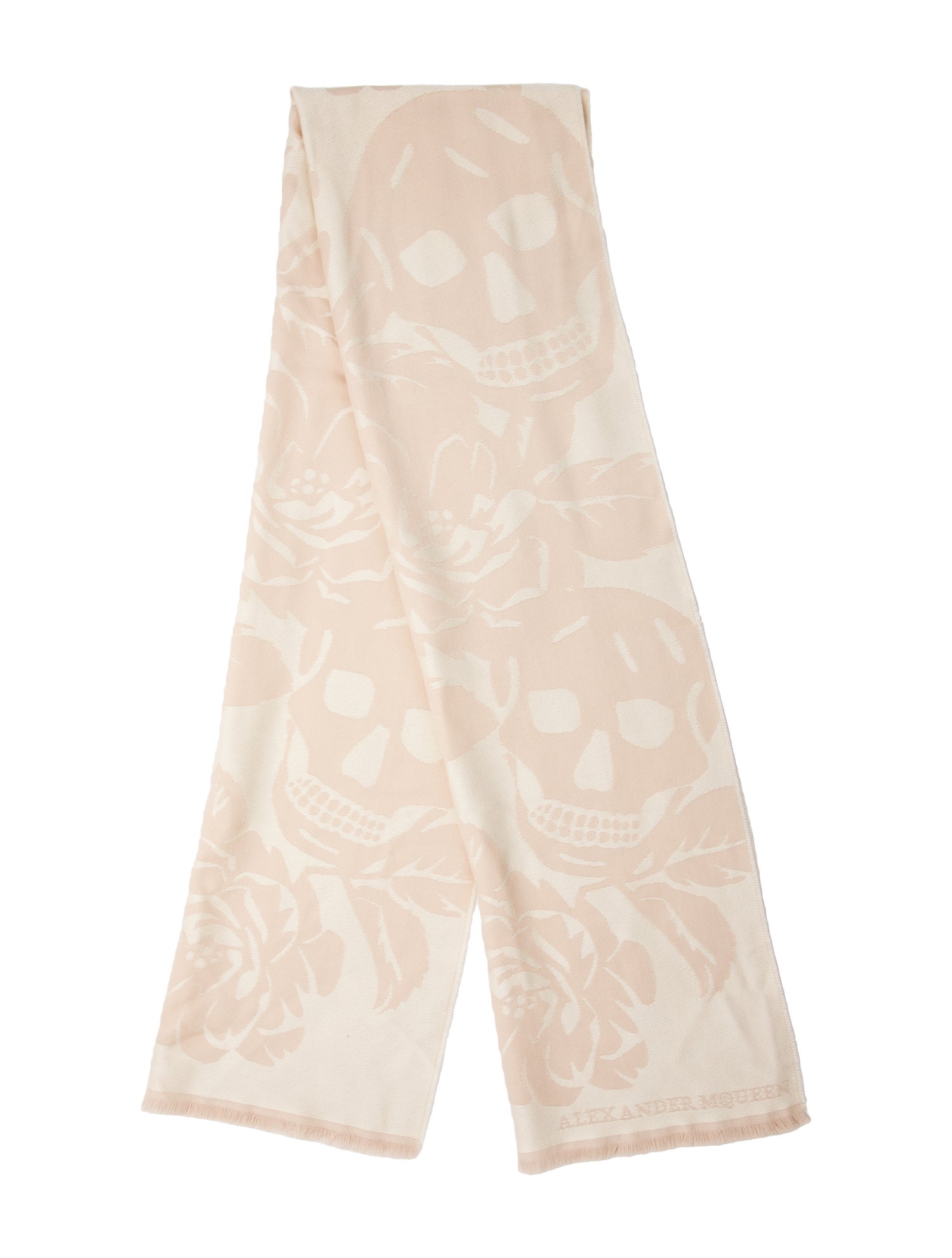 Alexander McQueen Wool Skull Scarf