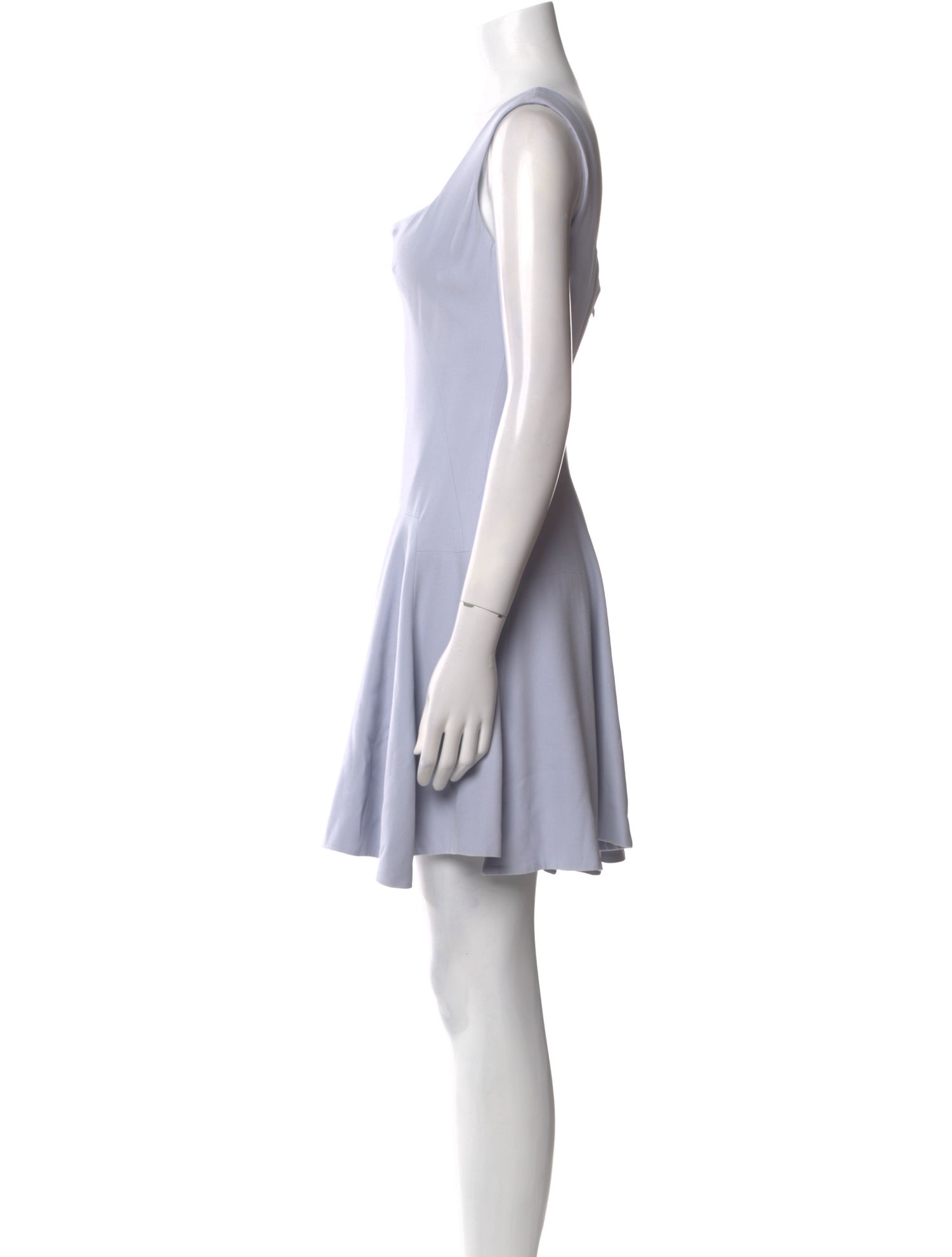 Alexander McQueen Square Neckline Mini Dress