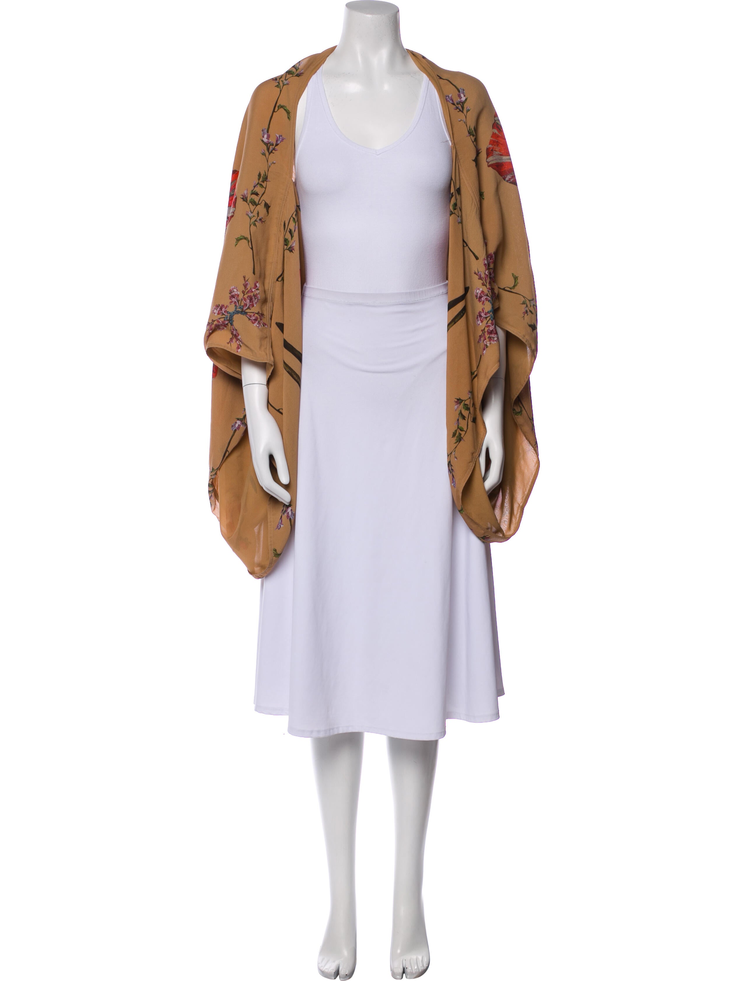 Alexander McQueen Silk Floral Print Jacket